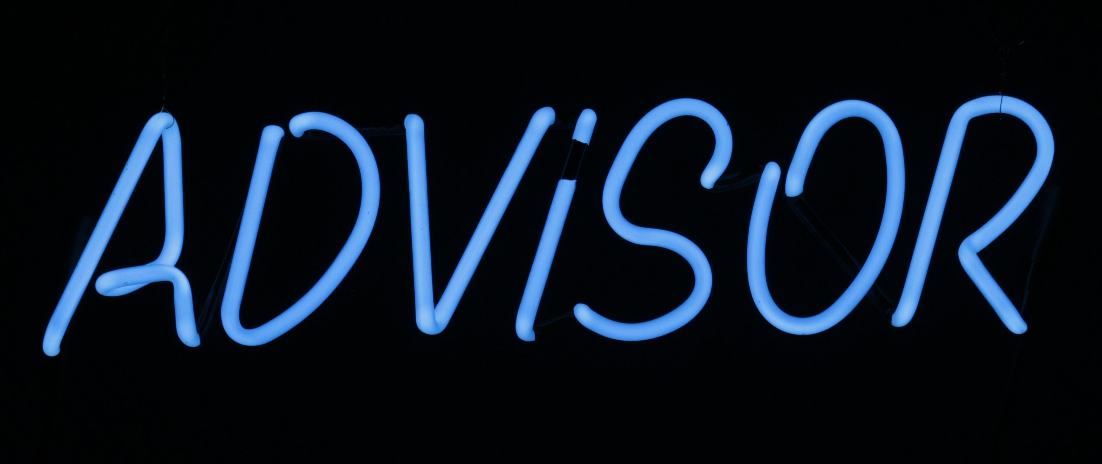 ADVISOR neon sign