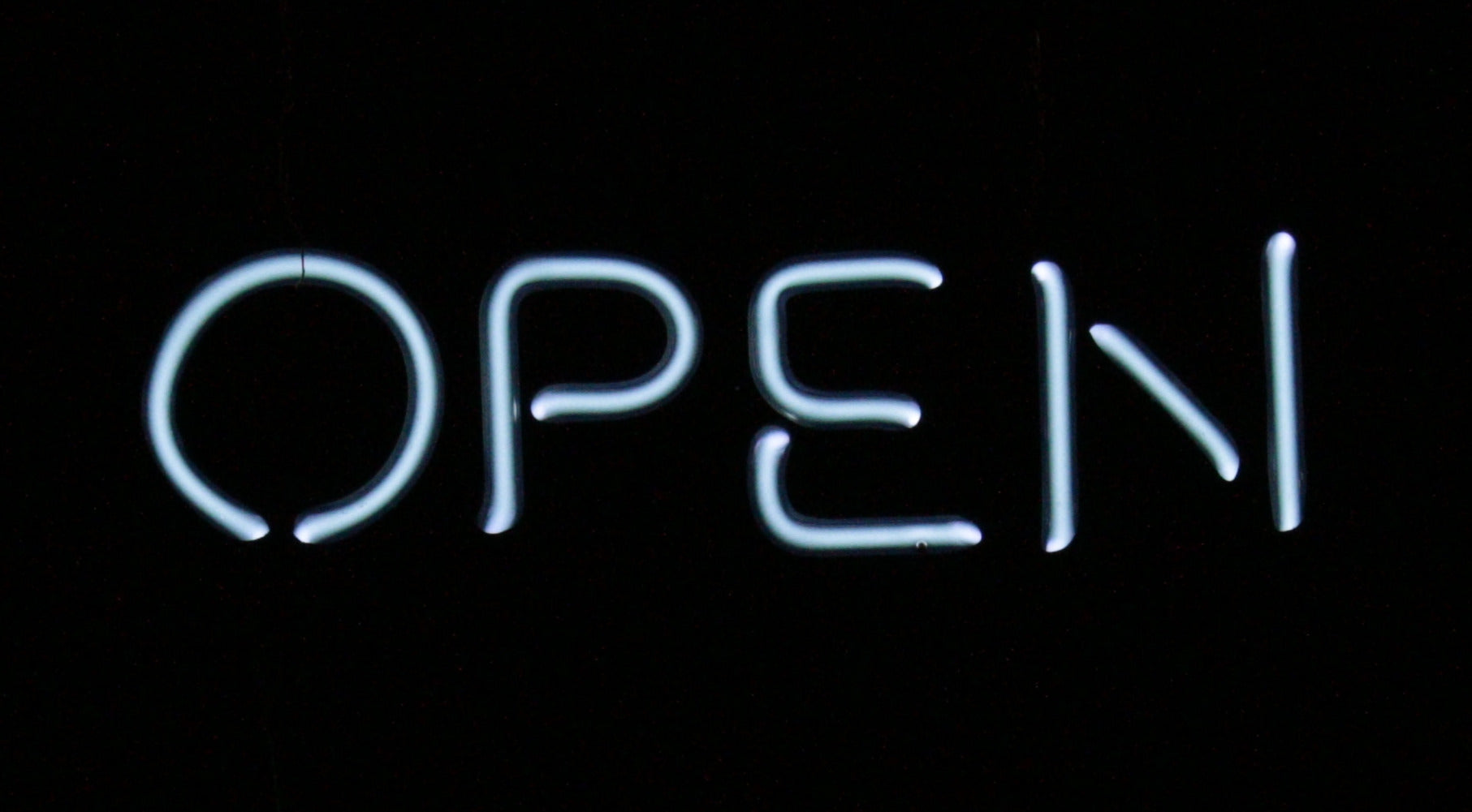 OPEN neon sign