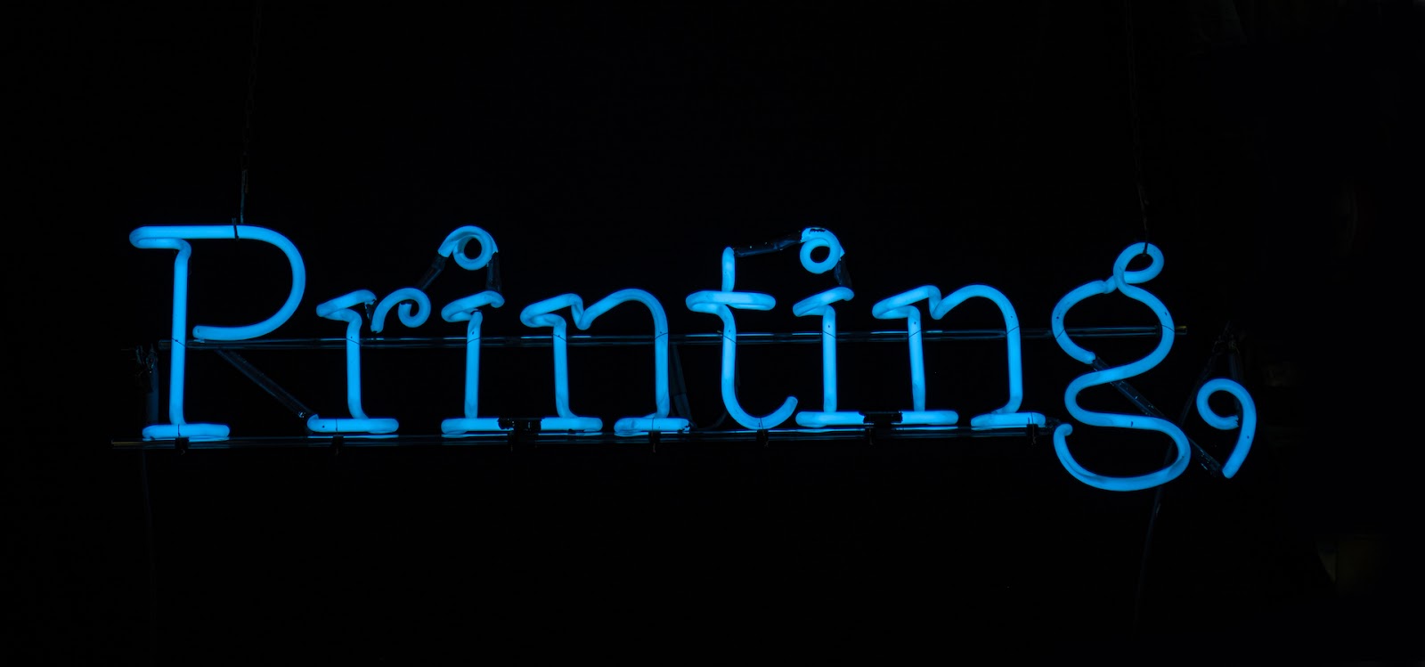 PRINTING. neon sign