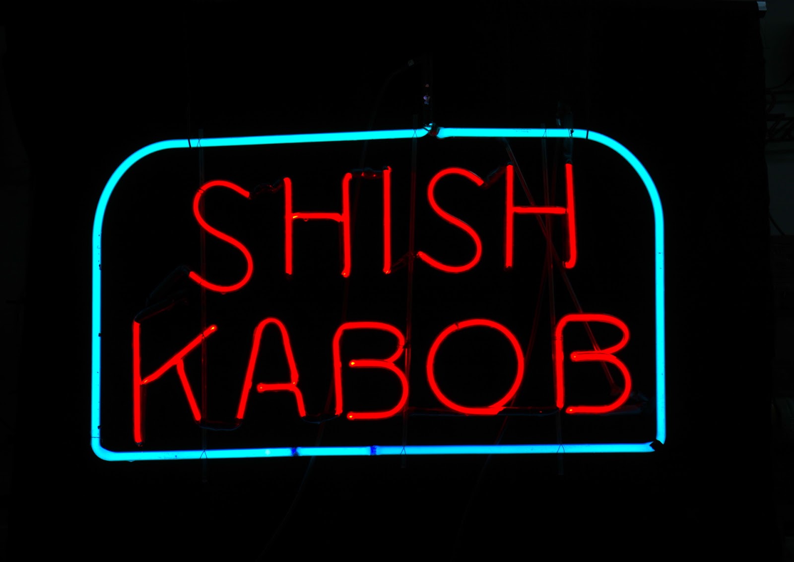 SHISH KEBAB neon sign