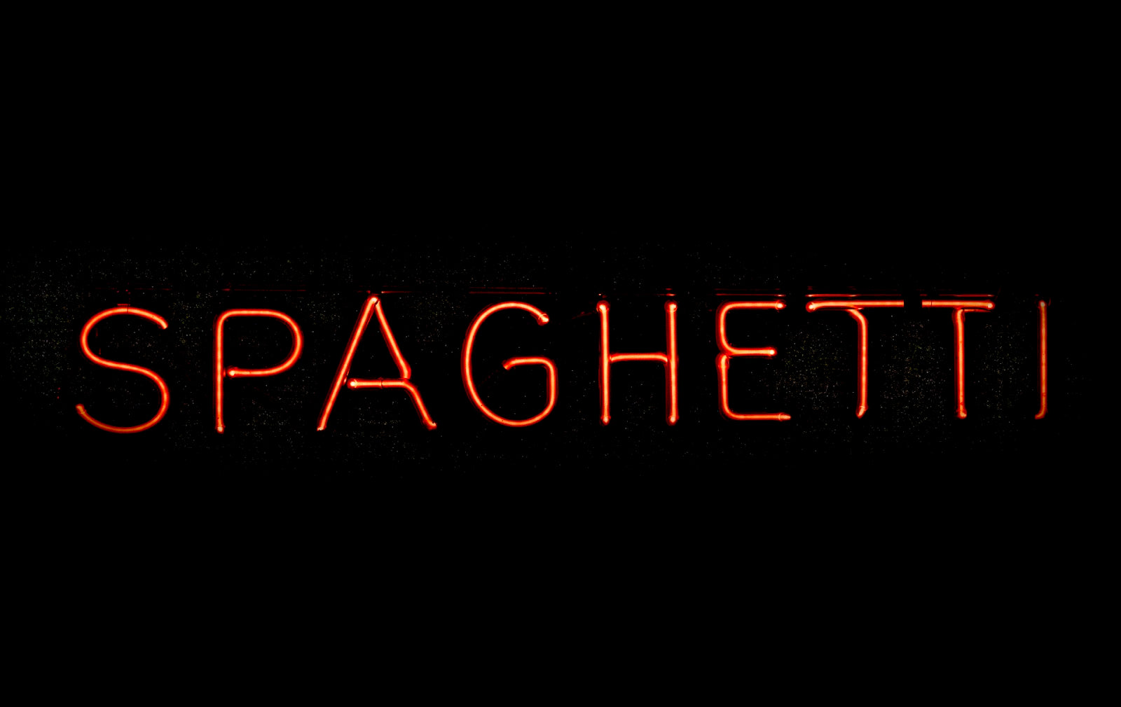 SPAGHETTI neon sign