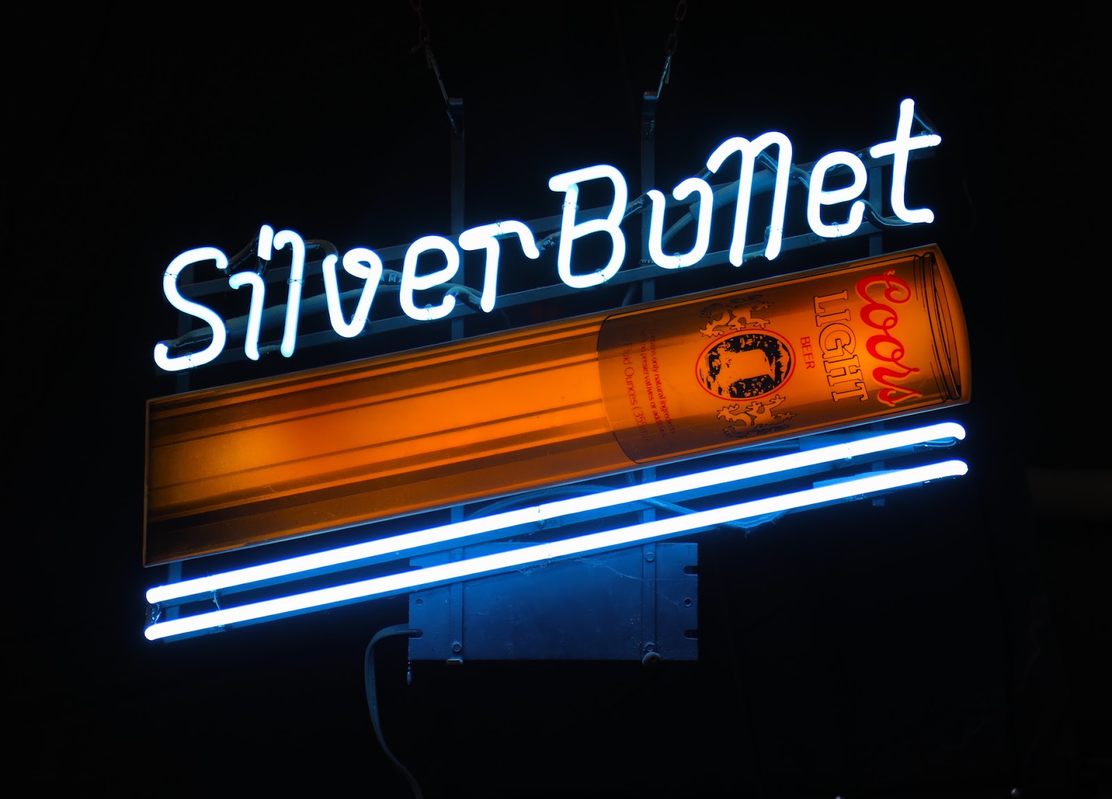 COORS LIGHT SILVER BULLET neon sign