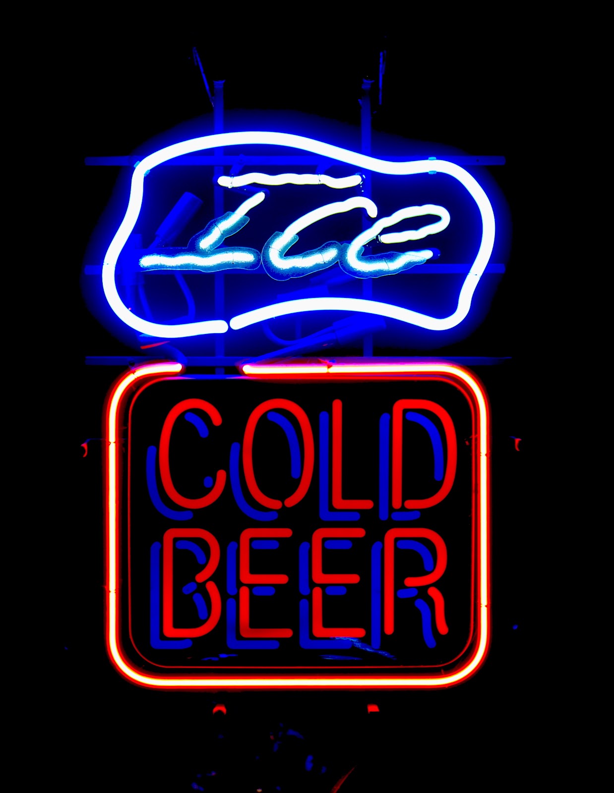 ICE COLD BEER neon sign