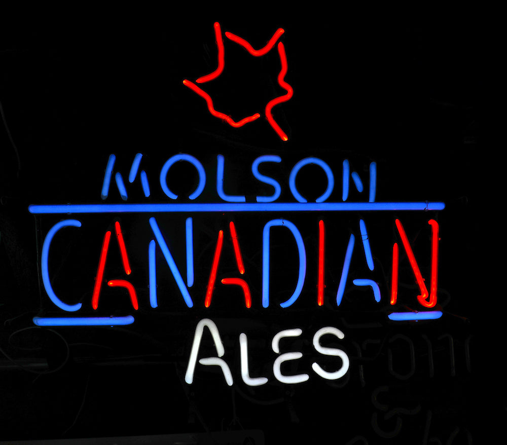 MOLSON CANADIAN ALES neon sign