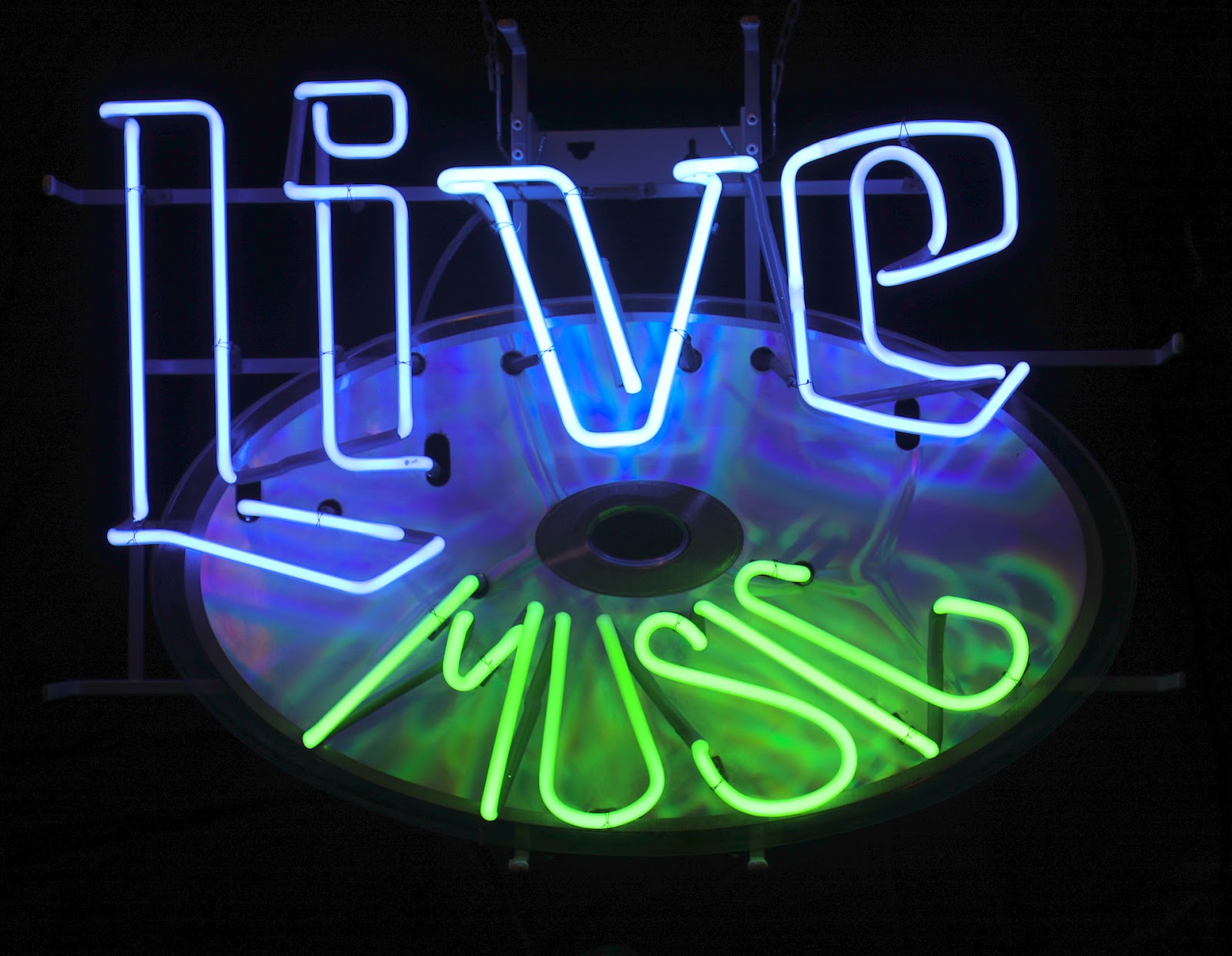LIVE MUSIC CD neon sign
