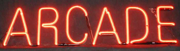 ARCADE neon sign
