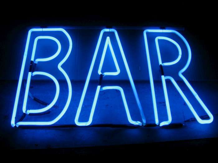 BAR neon sign
