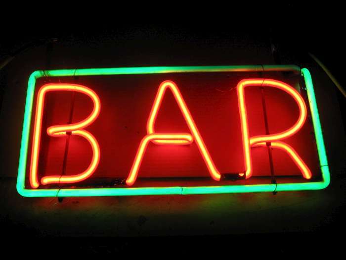 BAR neon sign