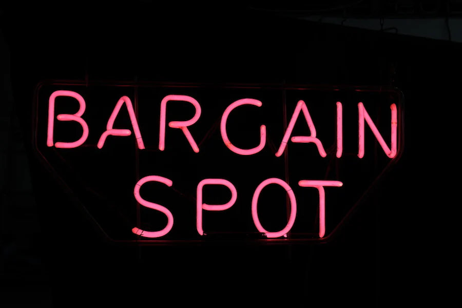 BARGAIN SPOT neon sign