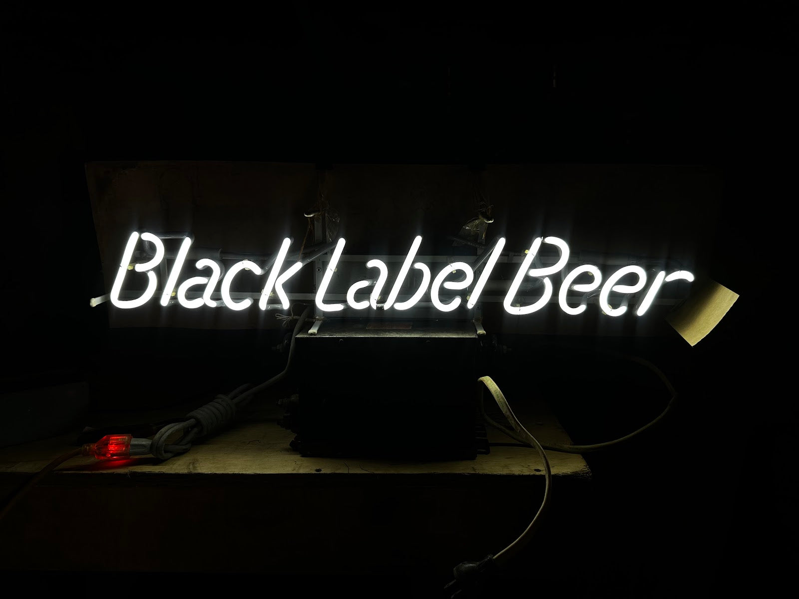 BLACK LABEL neon sign
