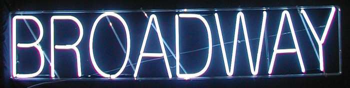 BROADWAY neon sign
