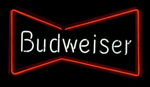 BUDWEISER neon sign