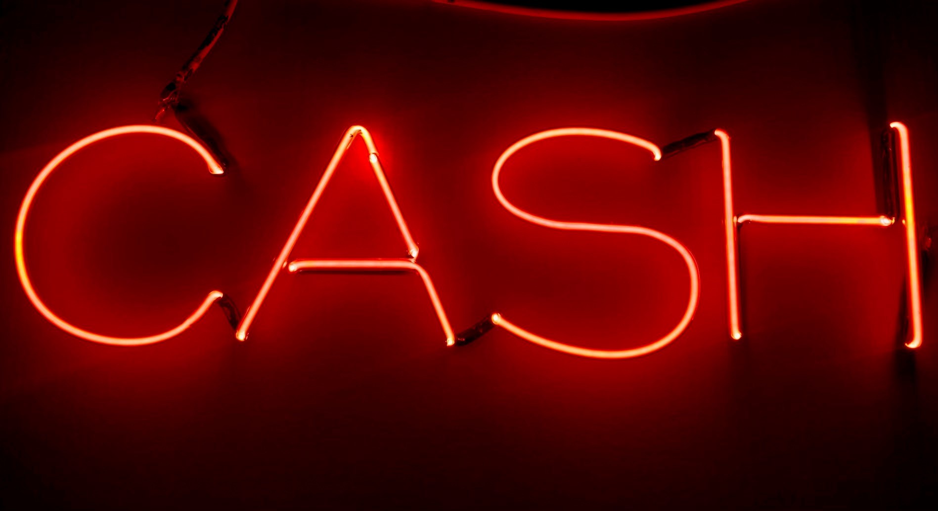 CASH neon sign