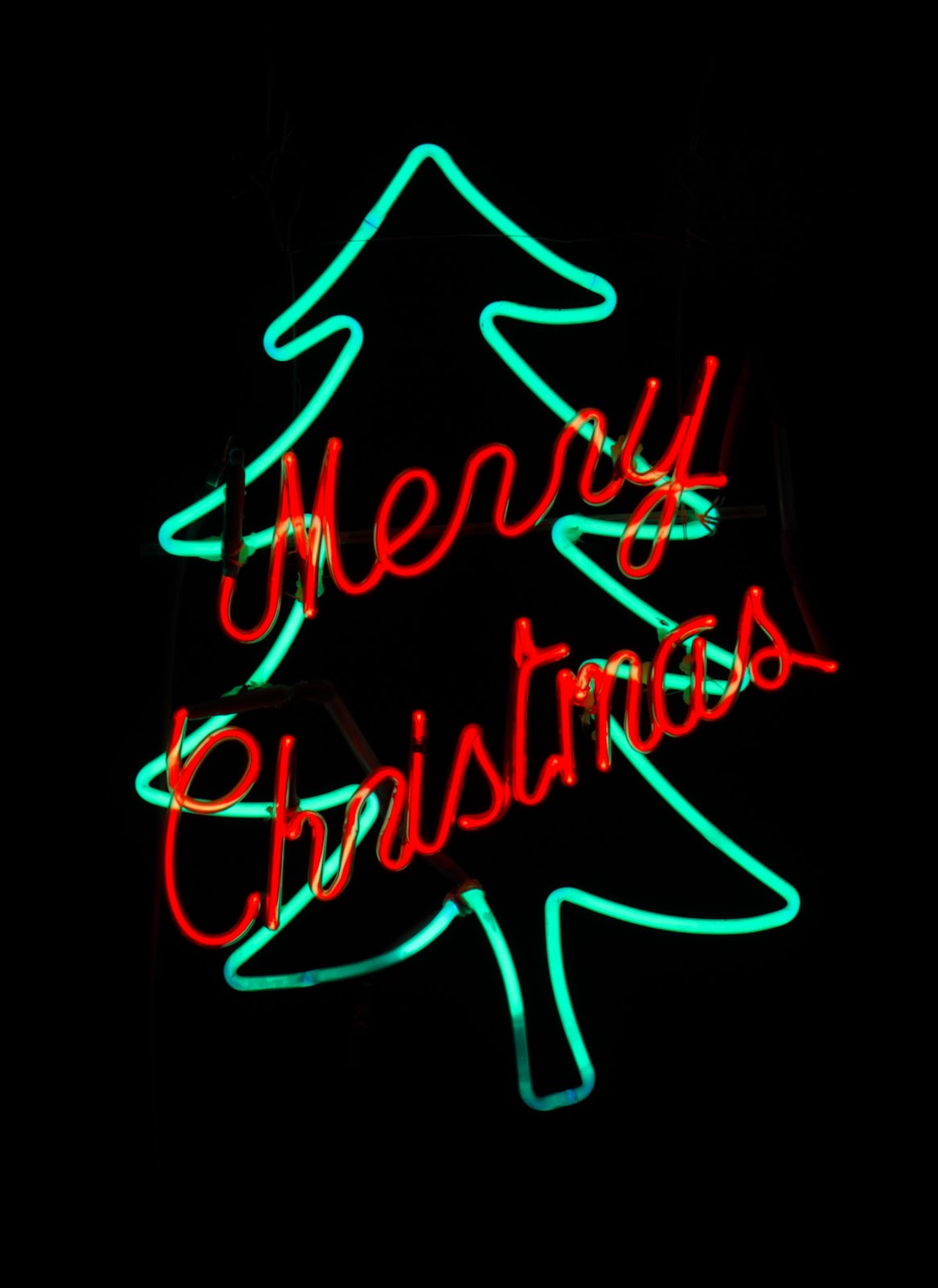 MERRY CHRISTMAS neon sign