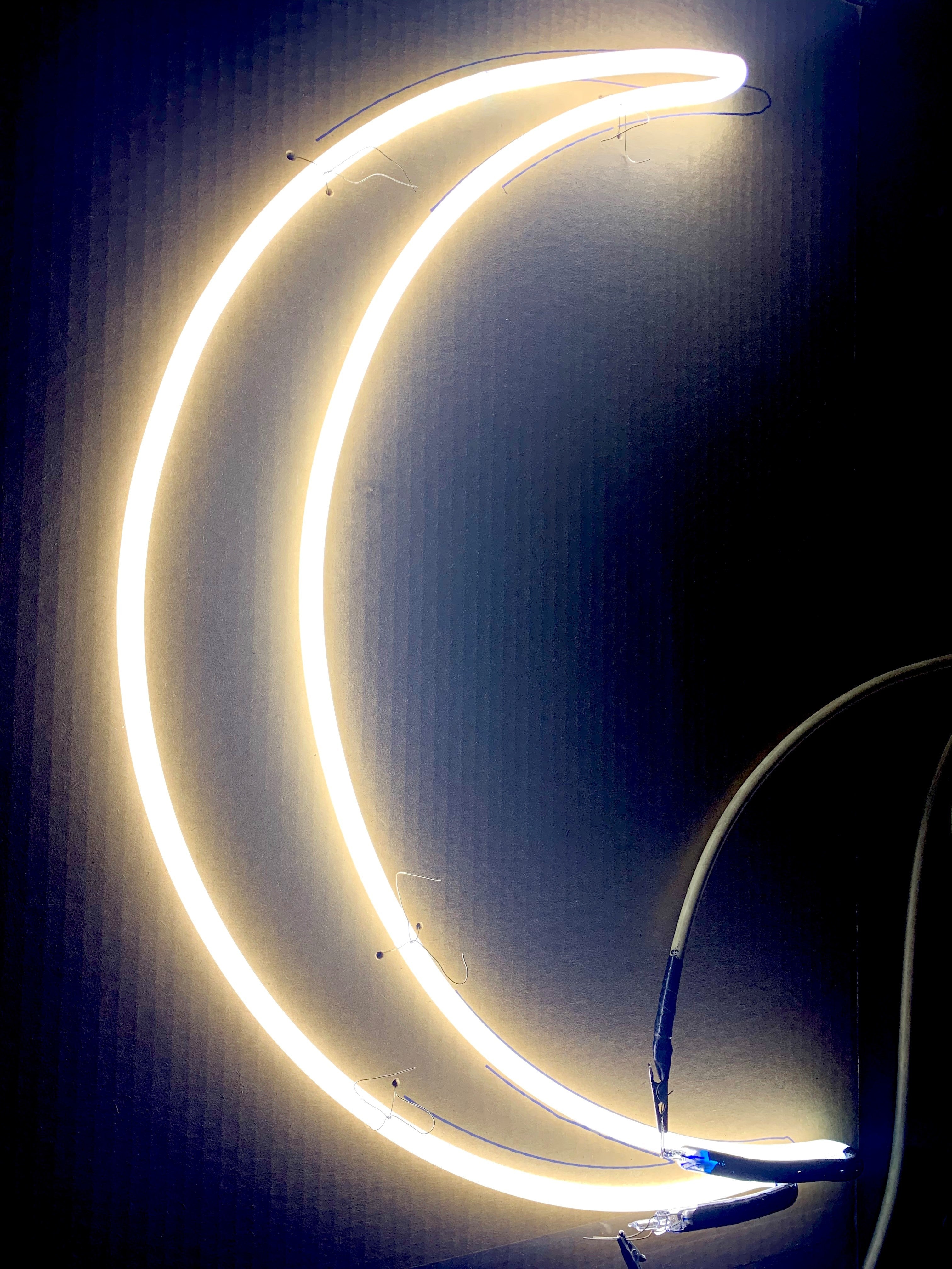 CRESCENT MOON neon sign