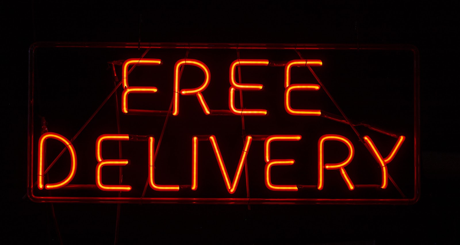 FREE DELIVERY neon sign