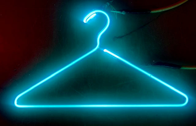 CLOTHES HANGER neon sign