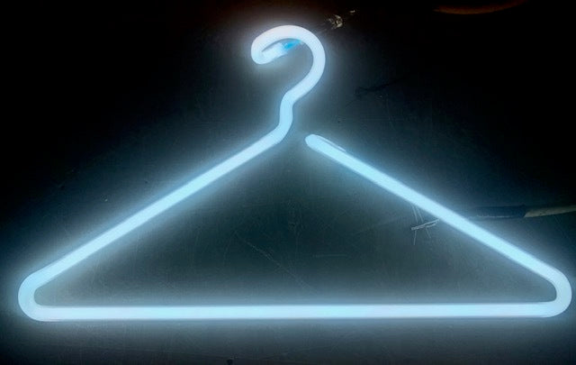 CLOTHES HANGER neon sign