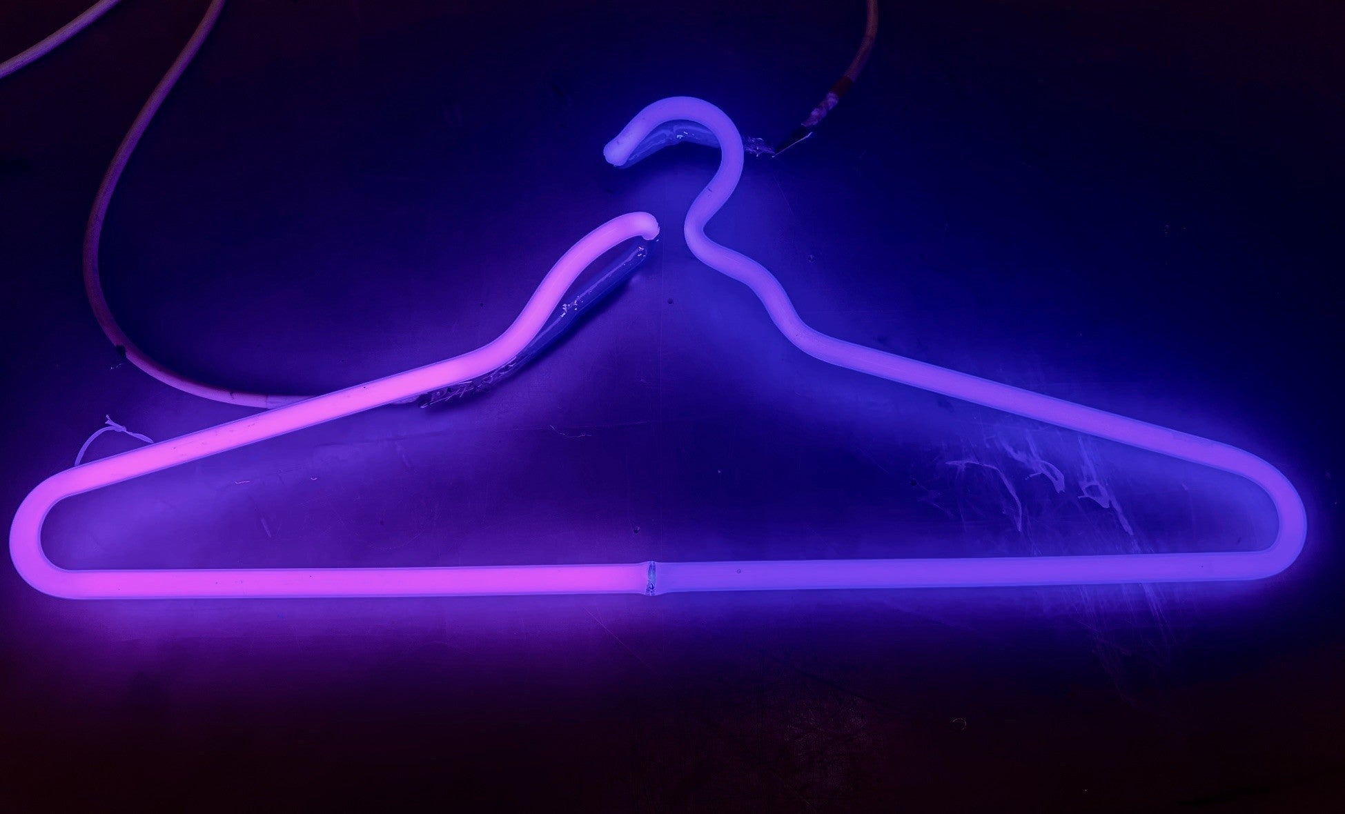 CLOTHES HANGER neon sign
