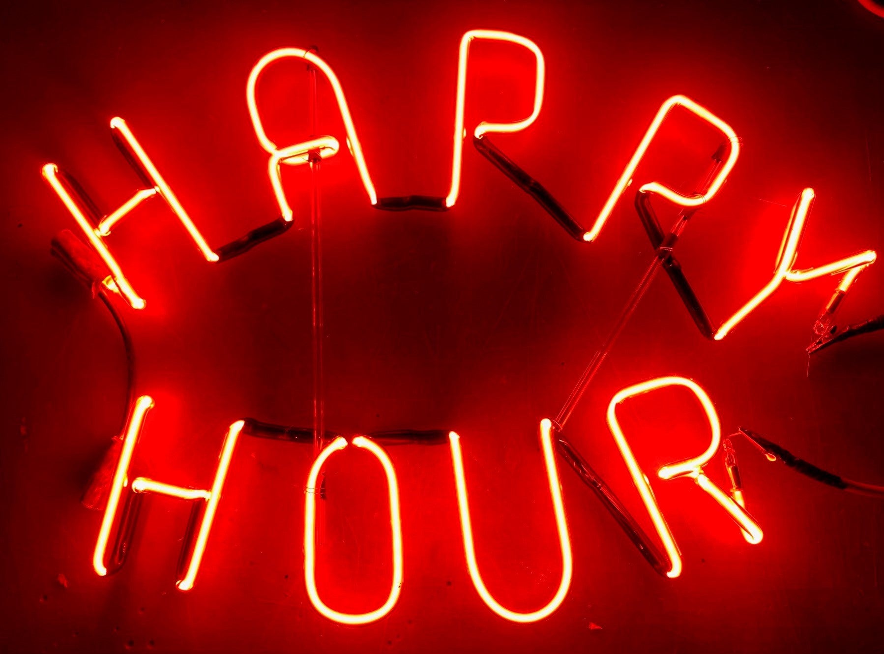 HAPPY HOUR neon sign