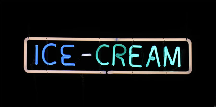 ICE-CREAM neon sign