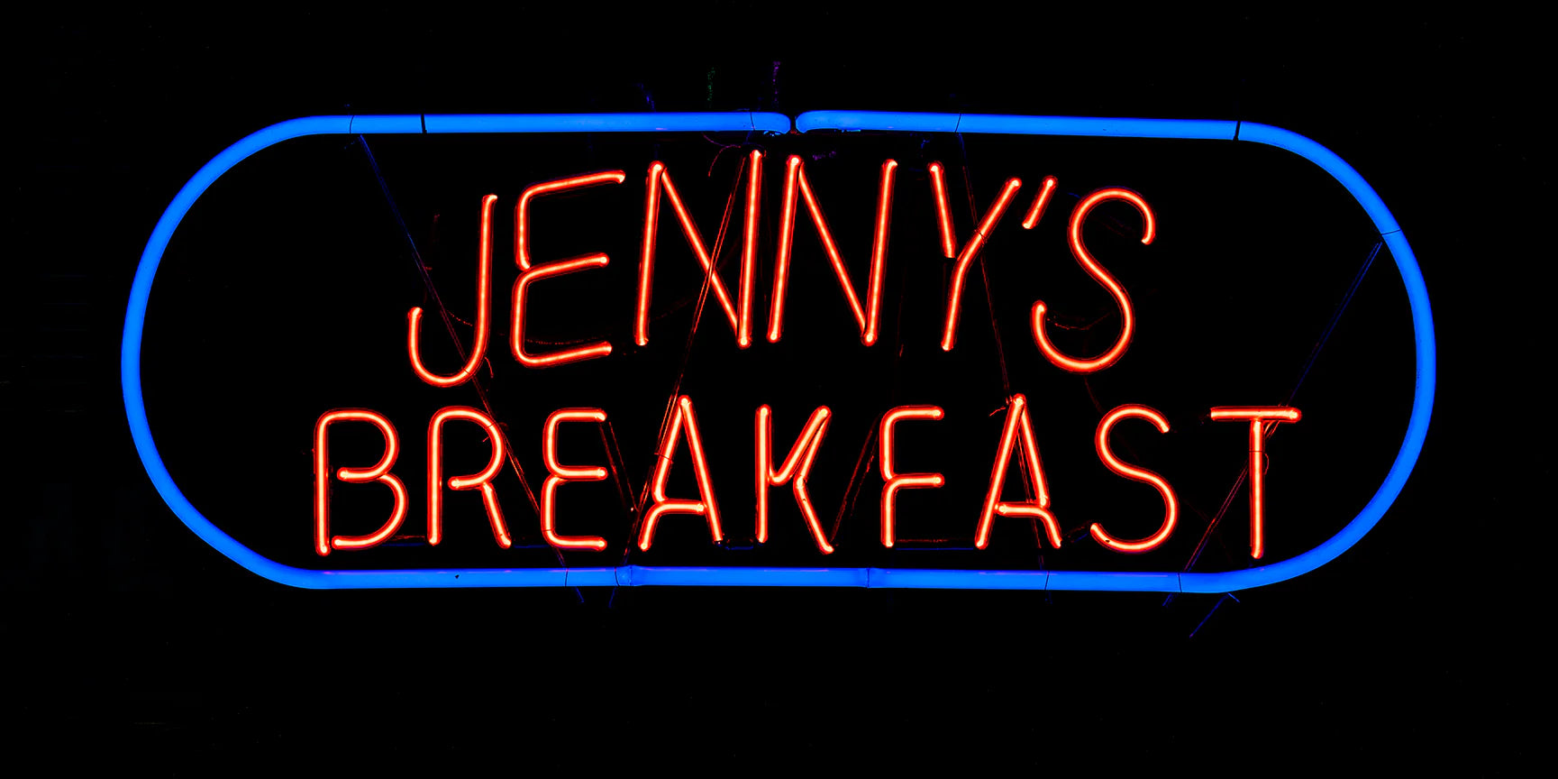 JENNY'S BREAKFAST neon sign