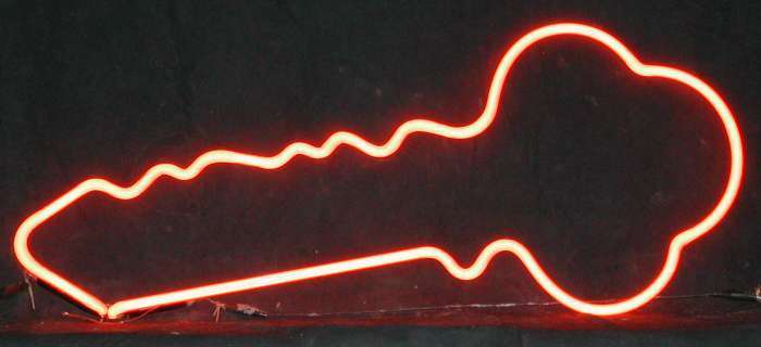 KEY neon sign