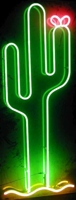 LARGE CACTUS neon sign