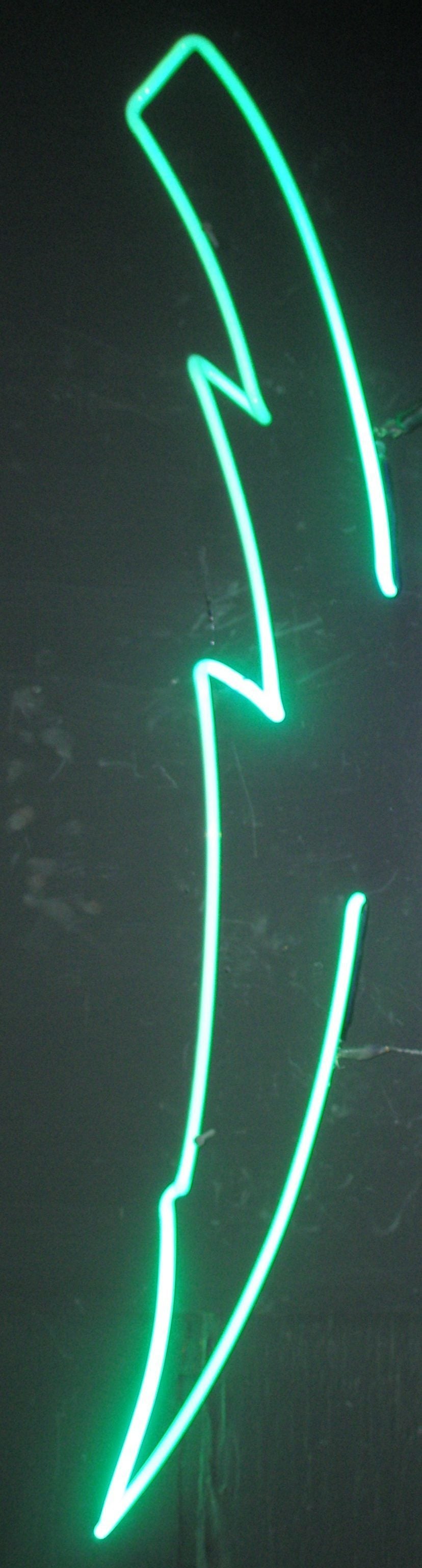 LIGHTNING BOLT neon sign