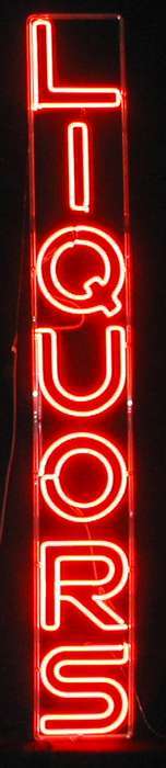LIQUORS neon sign