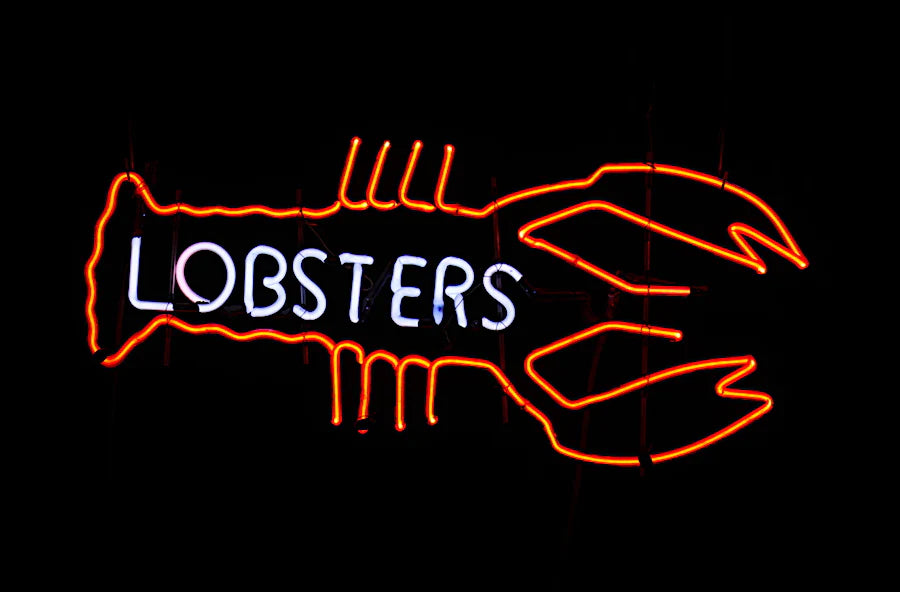 LOBSTERS neon sign