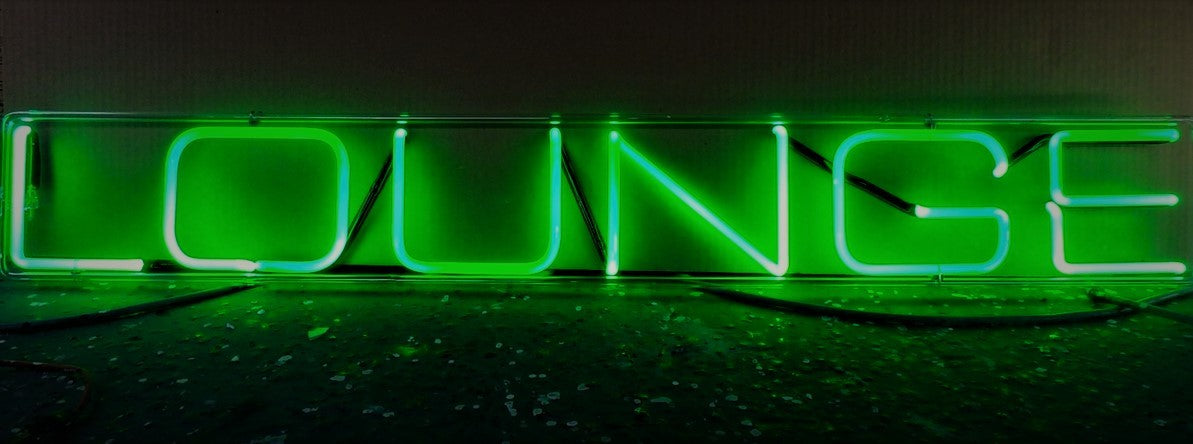 LOUNGE neon sign