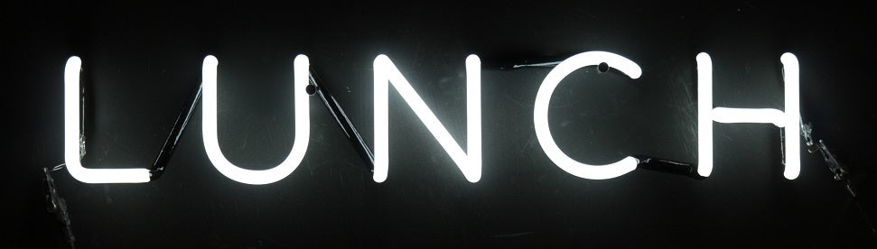 LUNCH neon sign