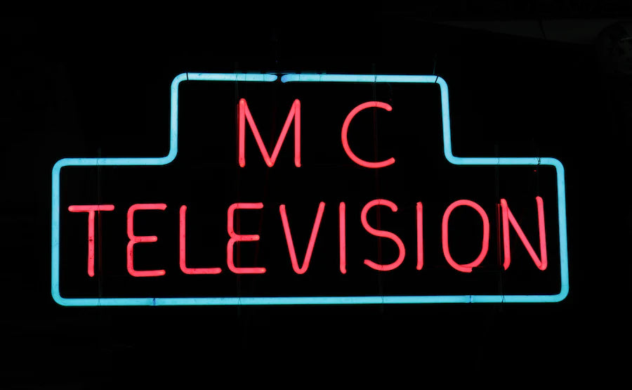 MC TELEVISION neon sign