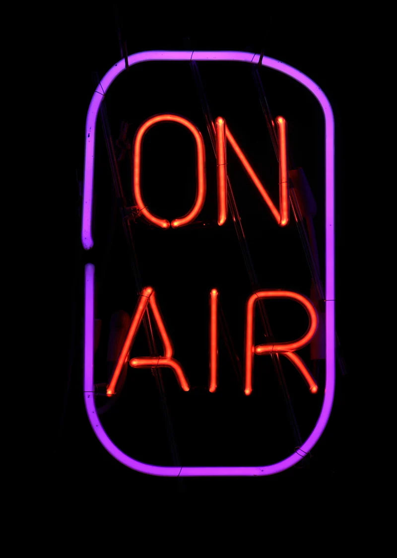 ON AIR neon sign