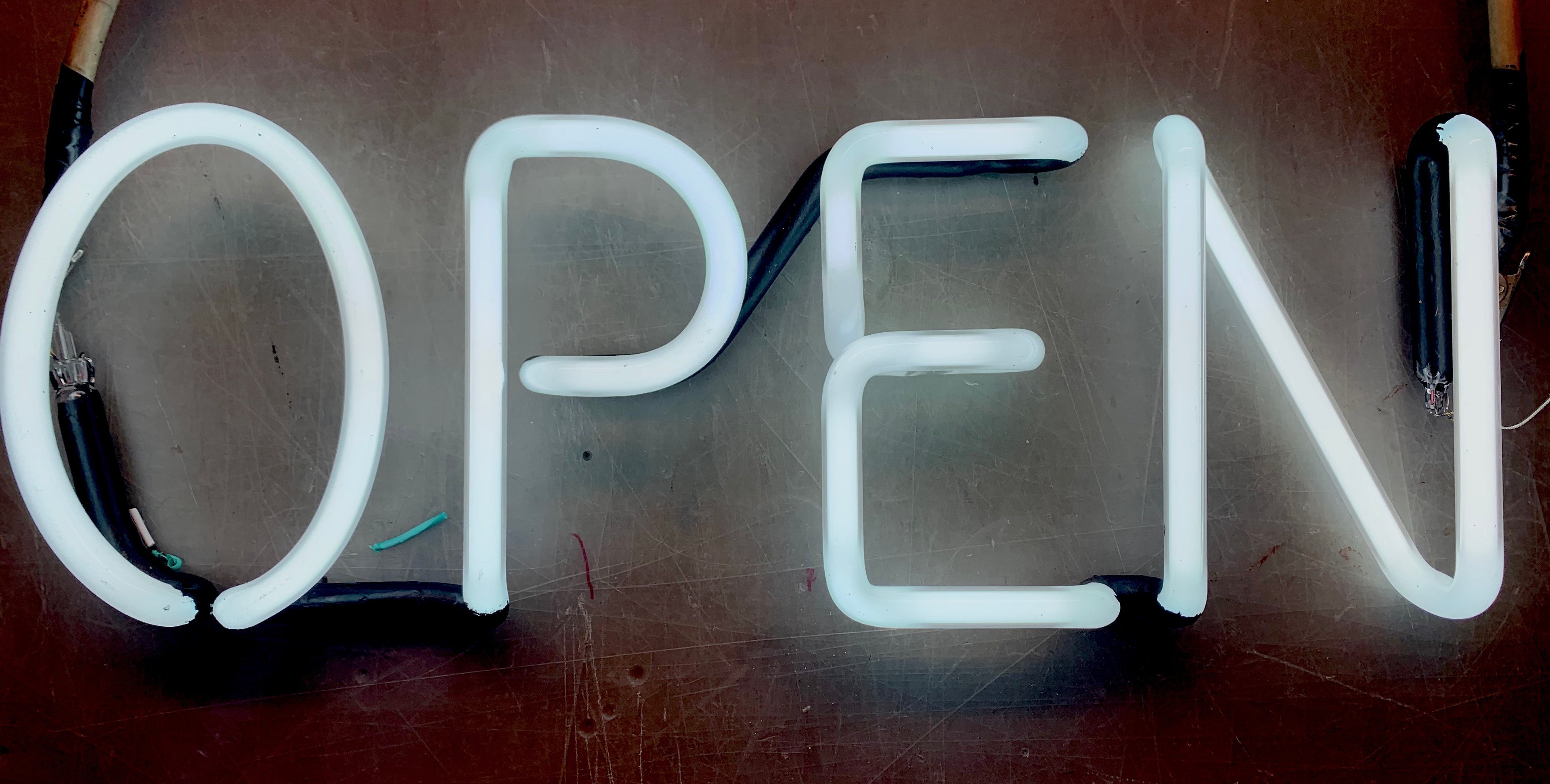 OPEN neon sign