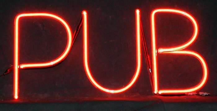 PUB neon sign