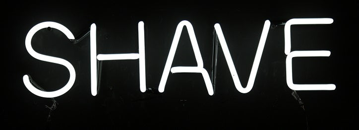 SHAVE neon sign