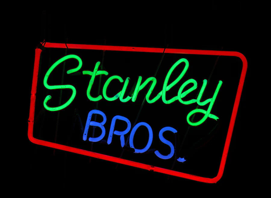STANLEY BROS neon sign