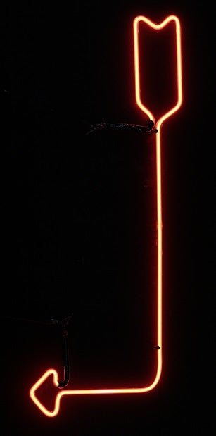 TURN ARROW neon sign
