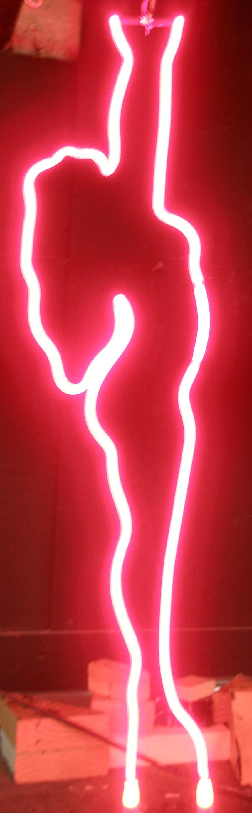 NUDE ASHTRAY GIRL neon sign