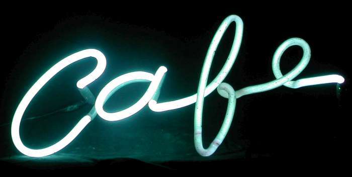 CAFE neon sign