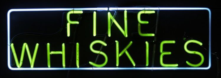 FINE WHISKIES neon sign