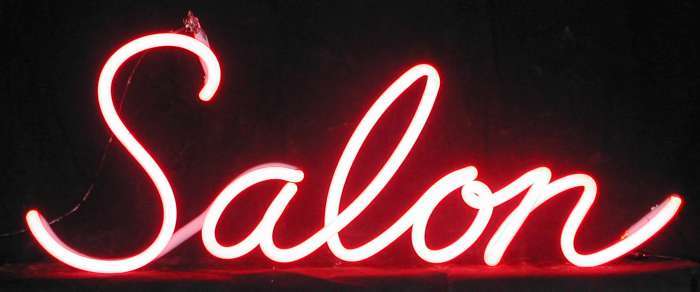 SALON neon sign