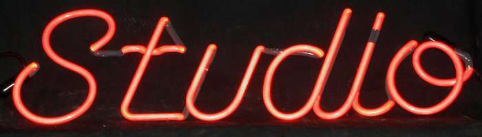 STUDIO neon sign