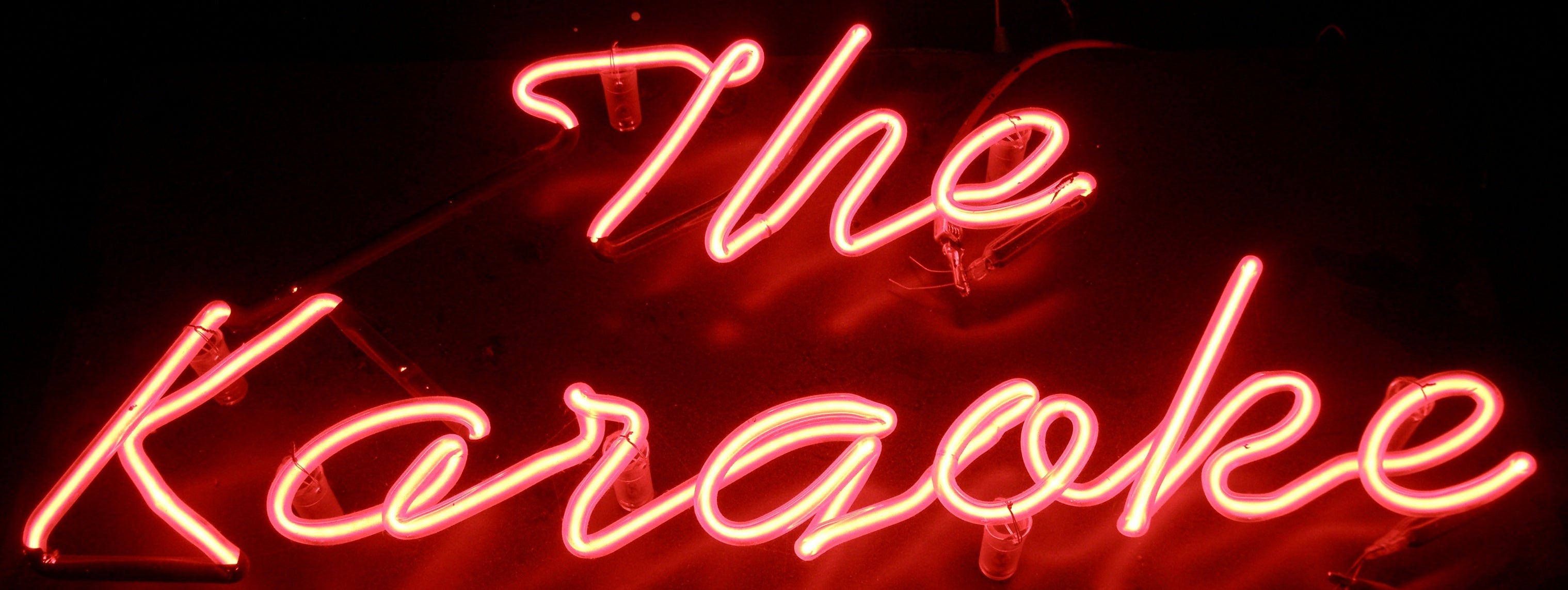 THE KARAOKE neon sign